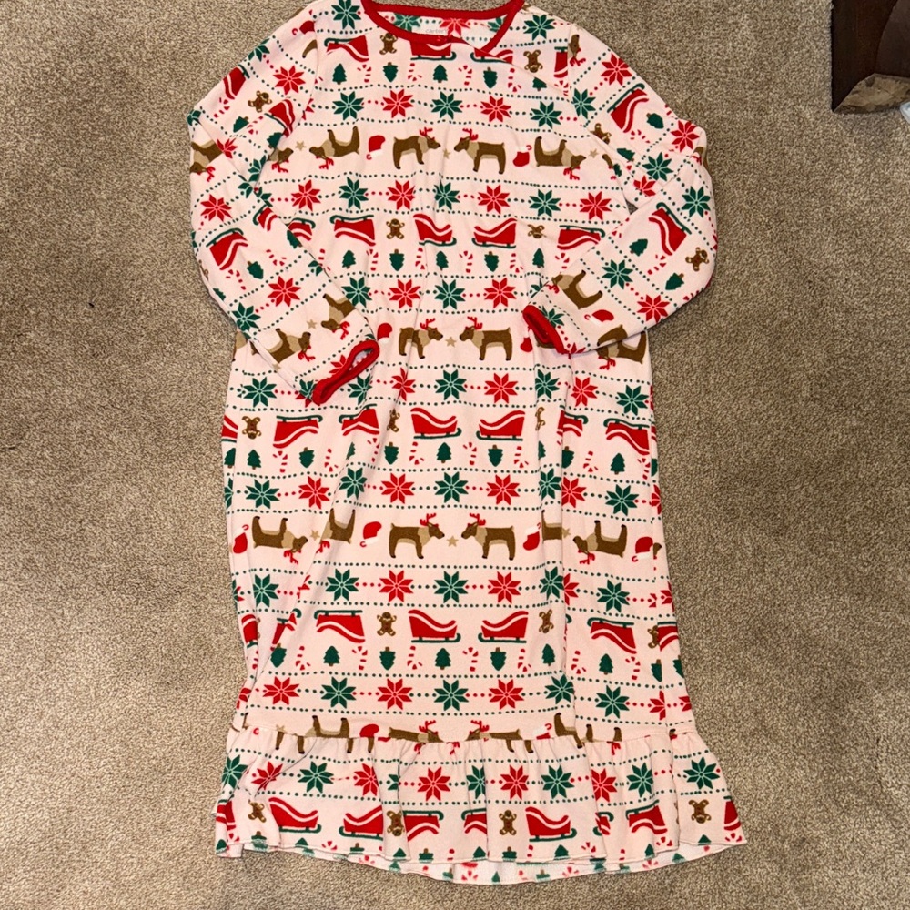 Festive Kids fleece nightgown